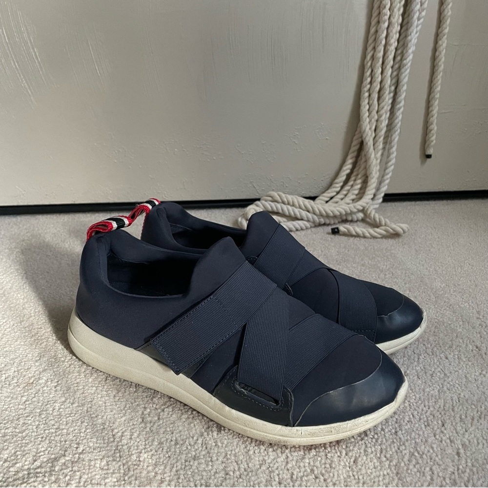 Tory Burch Sports Velcro Trainers in Navy size 8
